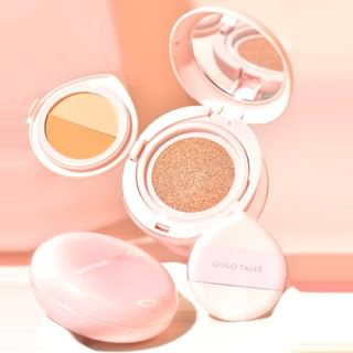 Gogo Tales - 2 In 1 Concealer Air Cushion - 2 Colors #G02