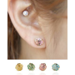 Miss21 Korea Set of 4: Flower Stud Earrings