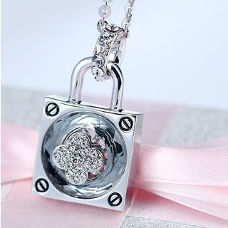 Niceter Crystal Lock Necklace