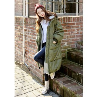 DEEPNY Hooded Long Puffer Coat