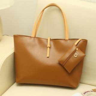 LineShow Faux-Leather Tote