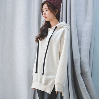 JUSTONE Brushed Fleece-Lined Hooded Pullover