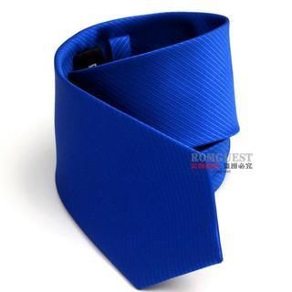 Romguest Striped Neck Tie Blue - One Size