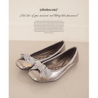 migunstyle Ribbon-Accent Flats