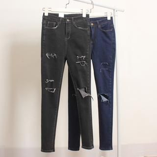 Momewear Distressed Skinny Jeans