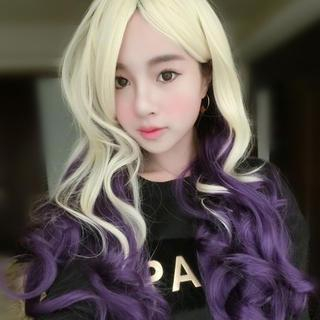 Clair Beauty Long Full Wig - Wave Milke Purple Mix - One Size