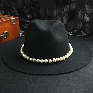 EVEN Faux Pearl Jazz Hat