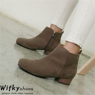 Wifky Faux-Suede Ankle Boots