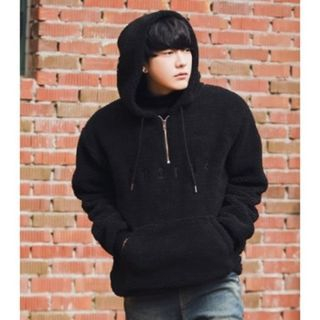 ABOKI Hooded Brushed-Fleece Pullover