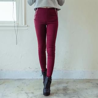 Tokyo Fashion Zip-Detail Skinny Pants