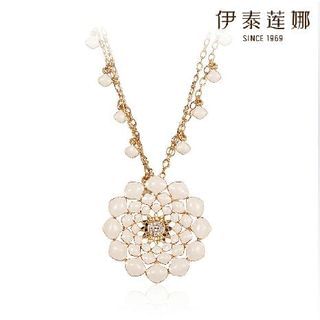 Italina Swarovski Elements Crystal Flower Necklace
