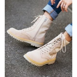 ABOKI Lace-Up Zip Boots
