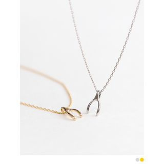 PINKROCKET Wishbone 925 Silver Necklace