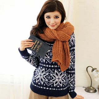 Tokyo Fashion Snowflake-Pattern Sweater