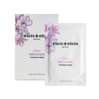 Elvis+Elvin - Lilac Revitalizing Treatment Mask Set 28Ml X 4 Sheets
