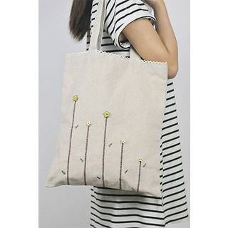 Bags 'n Sacks Embroidered Canvas Shopper Bag