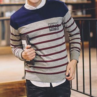 Really Point Striped Pullover