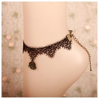 Amina Flower Lace Anklet