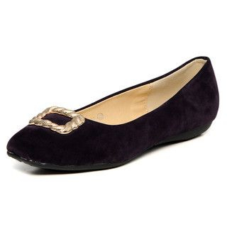 yeswalker Square Toe Buckled Flats