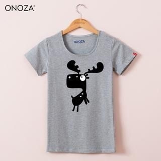 Onoza Short-Sleeve Animal-Print T-Shirt