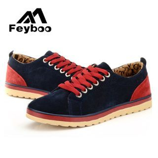 Feyboo Suede Paneled Sneakers
