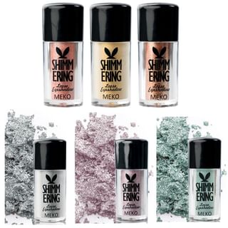 MEKO - Shimm Ering Loose Eyeshadow 02 Gold Rose - 2g