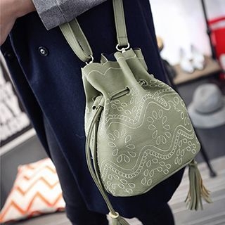 Youme Tassel Drawstring Shoulder Bag