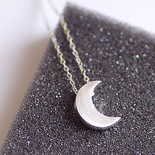maxine 925 Sterling Silver Moon Necklace