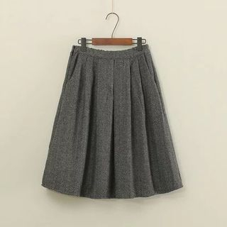 Mushi Pleated Midi Skirt