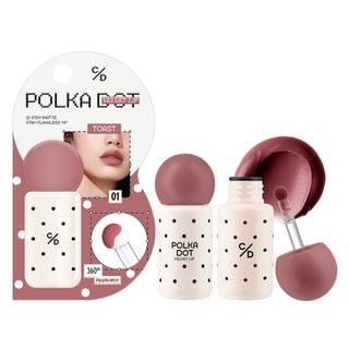 Cathy Doll - Polka Dot Velvet Lip 01 Toast
