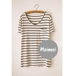 Meimei Short-Sleeve Striped T-Shirt