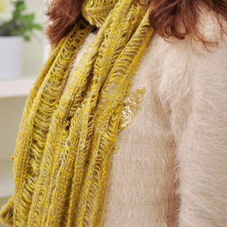 Momoi M lange Knit Scarf