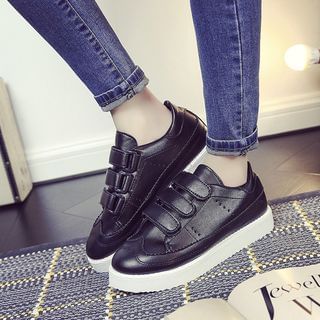 SouthBay Shoes Wingtip Velcro Platform Sneakers