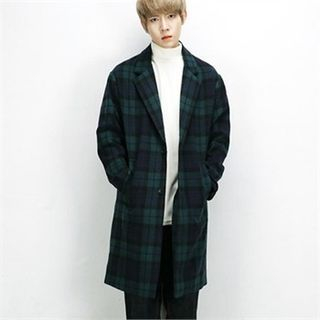 THE COVER Check-Pattern Oversized Coat