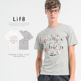 Life 8 Short Sleeved Print T-shirt