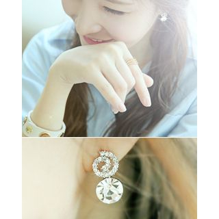 Miss21 Korea Rhinestone Stud Earrings