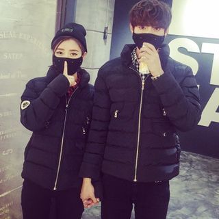 ZZP HOMME Matching Couple Stand Collar Padded Jacket