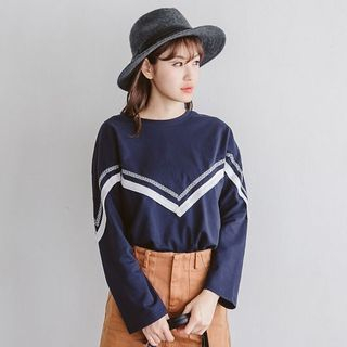 Tokyo Fashion Long-Sleeve Striped T-Shirt