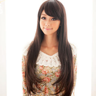 Clair Beauty Long Full Wig - Straight Dark Brown - One Size