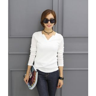 DANI LOVE V-Neck Long-Sleeve Top