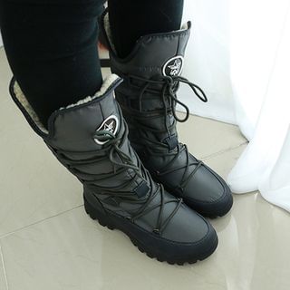 Dodostyle Fleece-Lined Lace-Up Boots