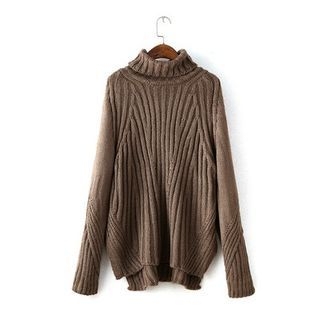 Ainvyi Turtleneck Ribbed Sweater