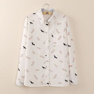 Tangi Bird Print Shirt