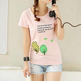 bisubisu Short-Sleeve Tree-Print T-Shirt