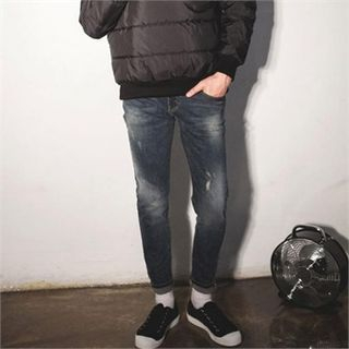TOMONARI Distressed Skinny Jeans