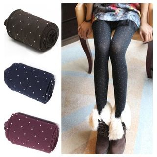 Little Flower Polka Dot Tights