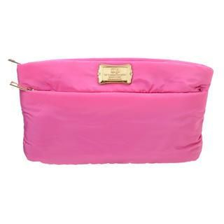 ans Nylon Zip Pouch Pink - One Size