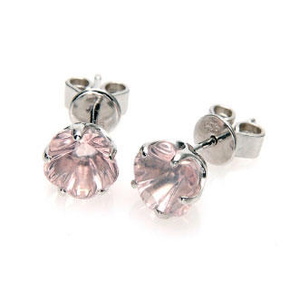 Bellini Blossom Earrings - Rose Quartz