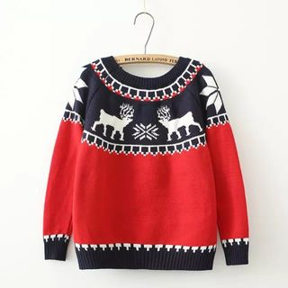 Aigan Nordic-Print Sweater