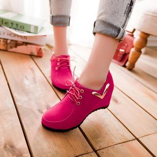 Pastel Pairs Hidden Wedge Ankle Boots